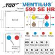 Ventilus 590 SE HR entalpiás szellőztető gép méretek